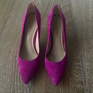 Via Spiga Fuchsia Suede Heels